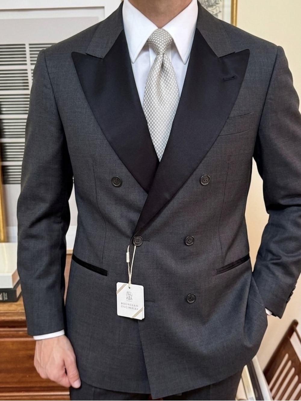 NWT Brunello Cucinelli Double Breasted Formal Blazer | 40